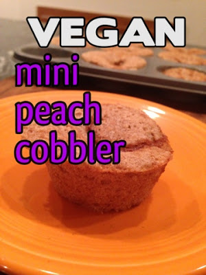 VEGAN Mini Peach Cobbler