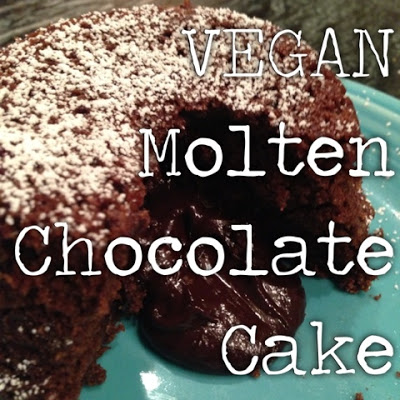 VEGAN Molten Chocolate Cake